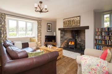 There is a wonderful living-room with a wood-burning stove at its heart and a special farmhouse feel.