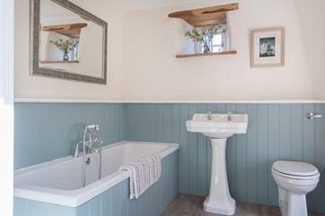 Have a soak on holiday in the family bathroom.