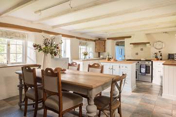The open plan kitchen/diner is wonderful for entertaining.
