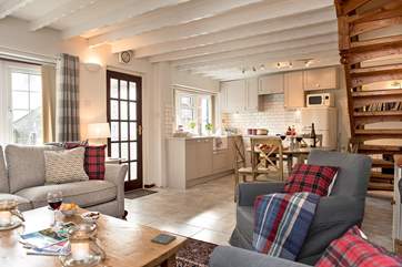 The open plan living-room.