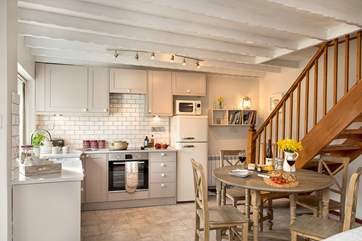 The kitchen is well-equipped and has all you need to cook up some holiday treats.