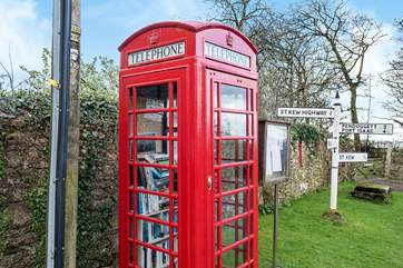 The local library is just across the lane from White Cottage.