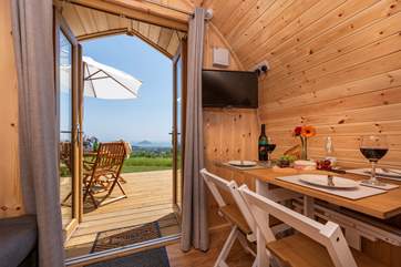 Inside or out, that view is simply stunning.