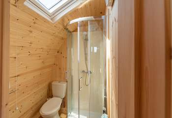 The en suite shower-room is at the rear of the pod.