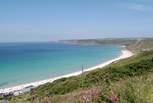 The gorgeous beach at Sennen, ideal for bucket and spade days or surfing.