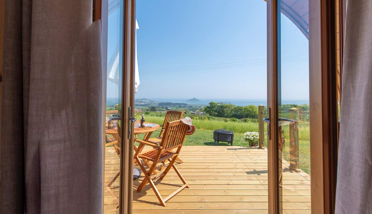 Throw open the patio doors and enjoy.