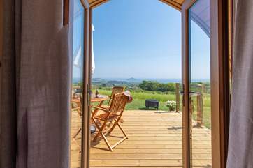 Throw open the patio doors and enjoy.