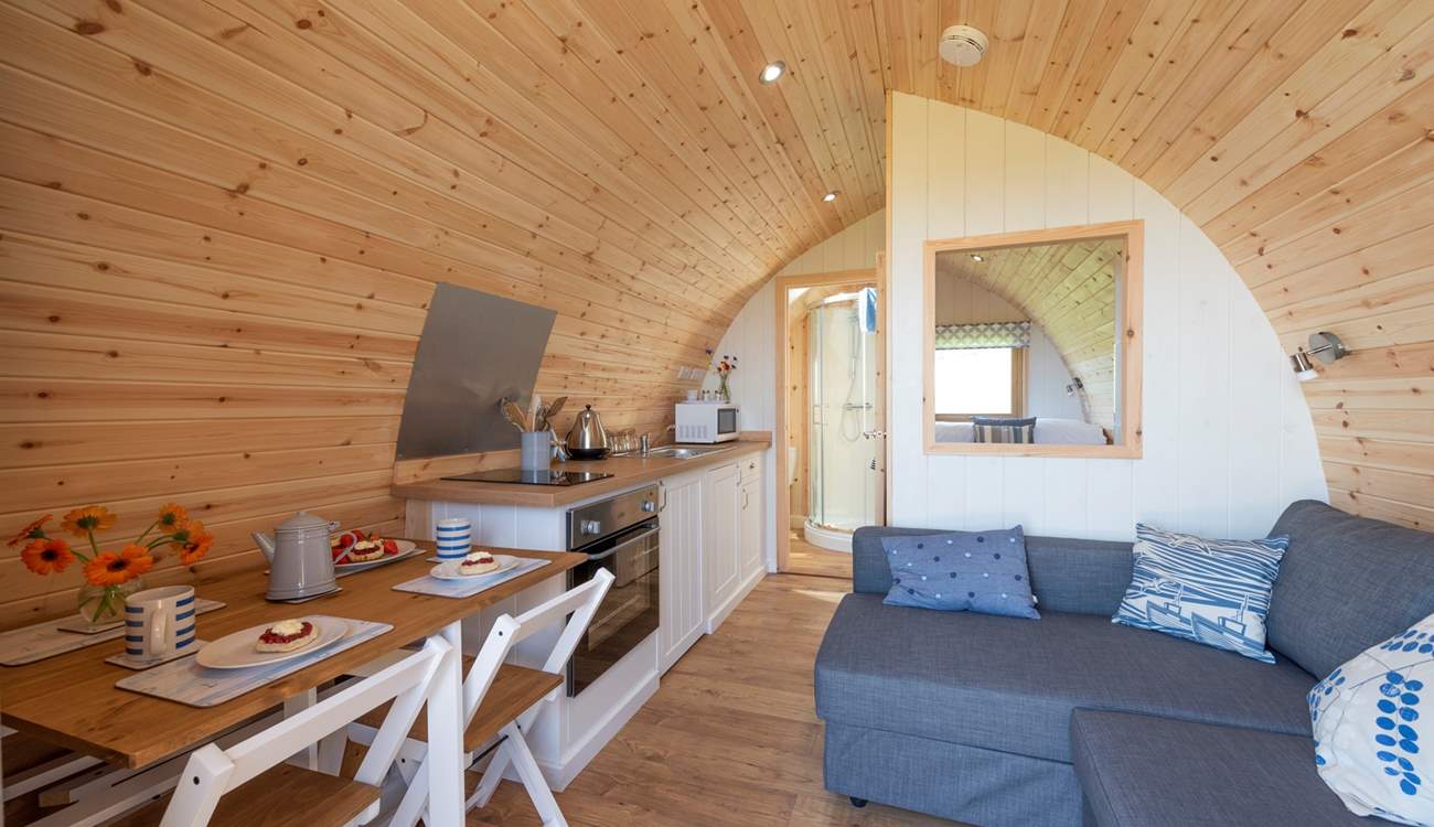 The inside is deceptively spacious.