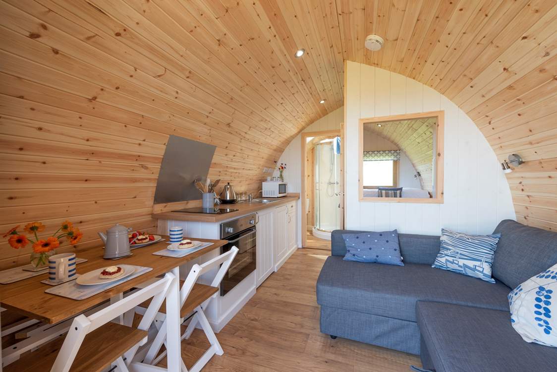 The inside is deceptively spacious.