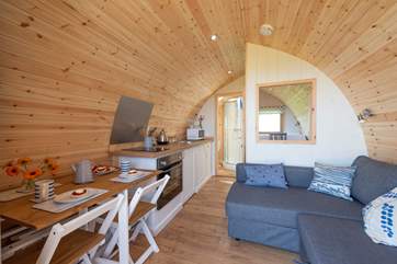 The inside is deceptively spacious.