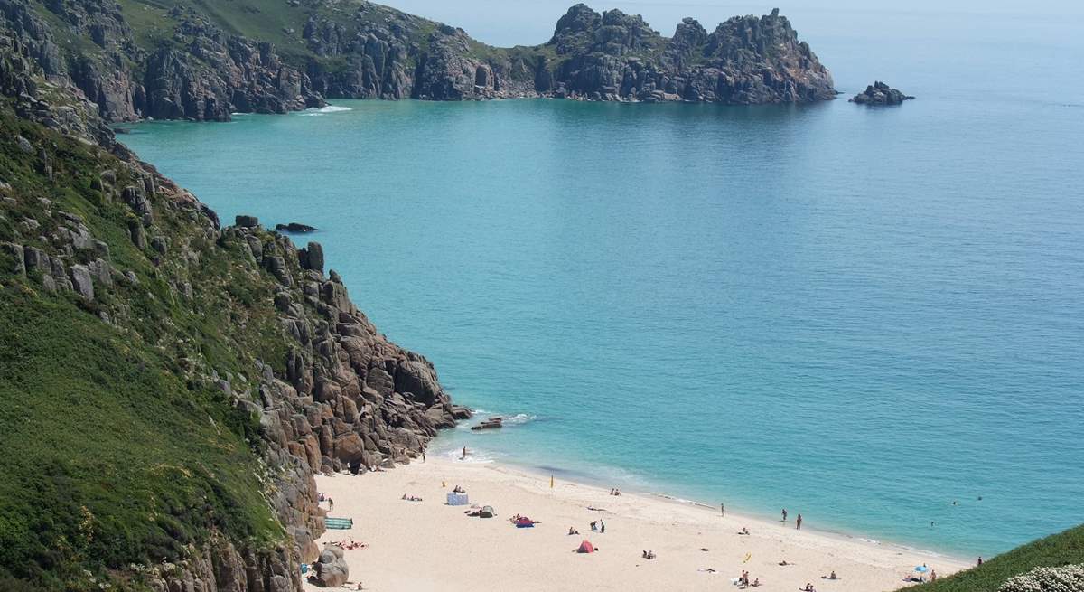 Porthcurno beach is just beautiful!