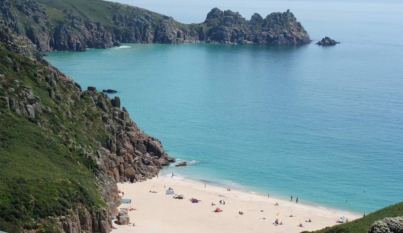 Porthcurno beach is just beautiful!