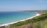 The stunning beach at Sennen is great for bucket and spade days or surfing. - Thumbnail Image