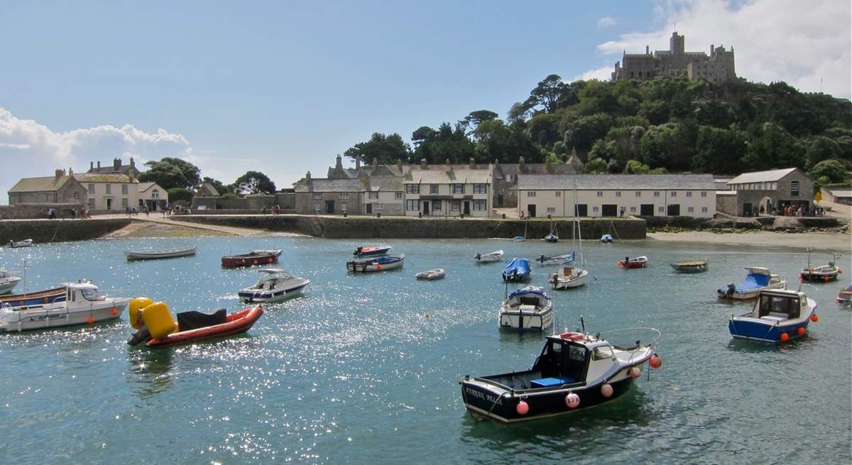 There is a pretty harbour at the Mount.