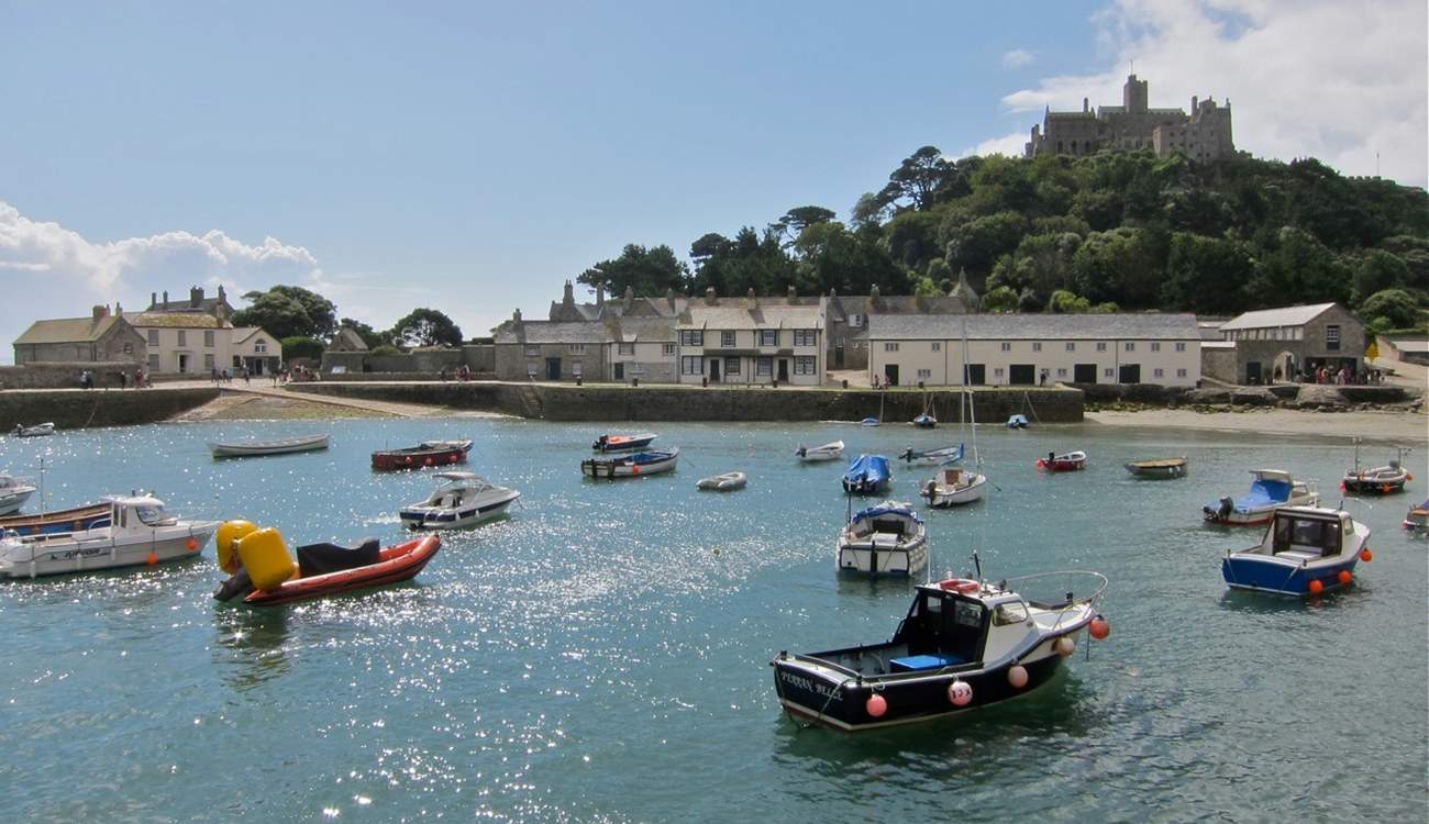 There is a pretty harbour at the Mount.