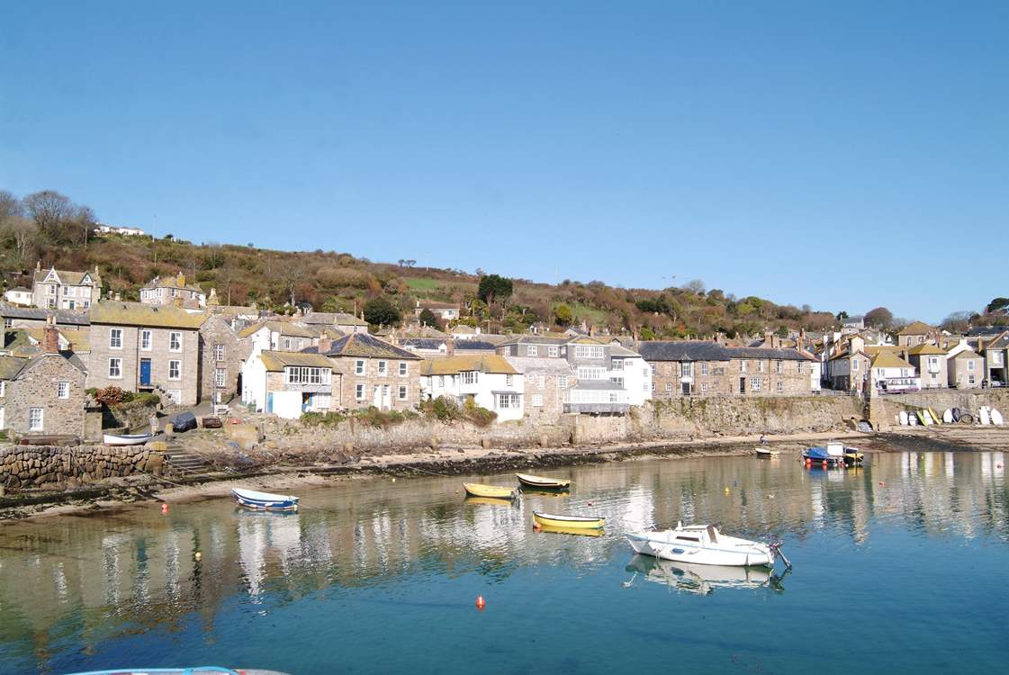 The nearby fishing village of Mousehole is just a short drive away.