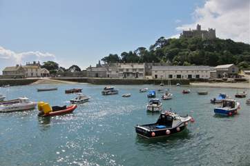 There is a pretty harbour at the Mount.