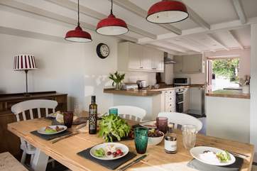 The kitchen/dining-room.