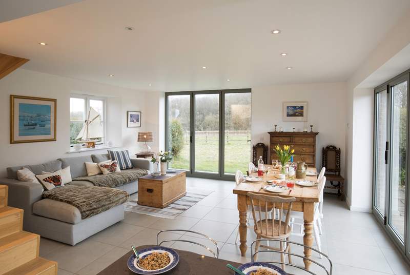 The open plan living-room will ensure you spend quality time together.
