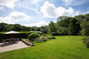 The gardens are large and private with a good-sized patio area where you can relax and enjoy mealtimes.