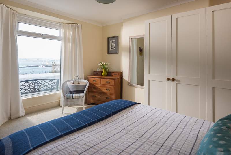 Bedroom 1 is on the ground floor and shares the fabulous views.