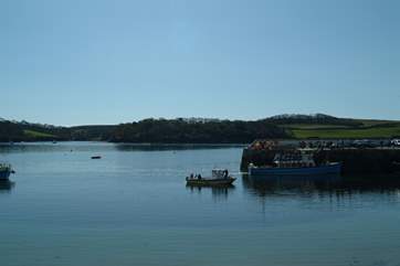 The regular passenger ferry connects St Mawes to Falmouth several times a day.