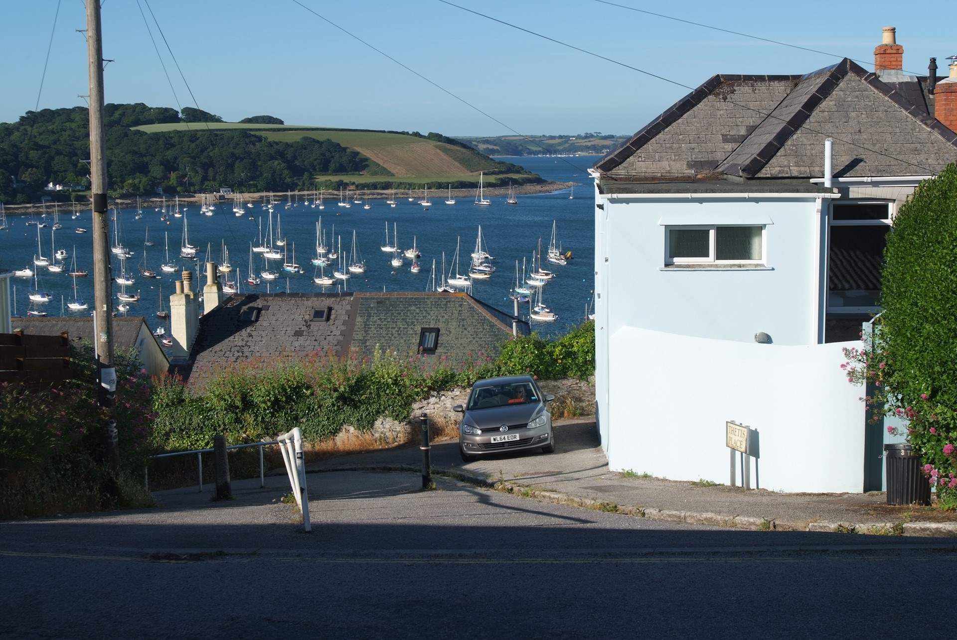 There is a first come first served parking space next to the house and of course an extra car parking space with a permit. 