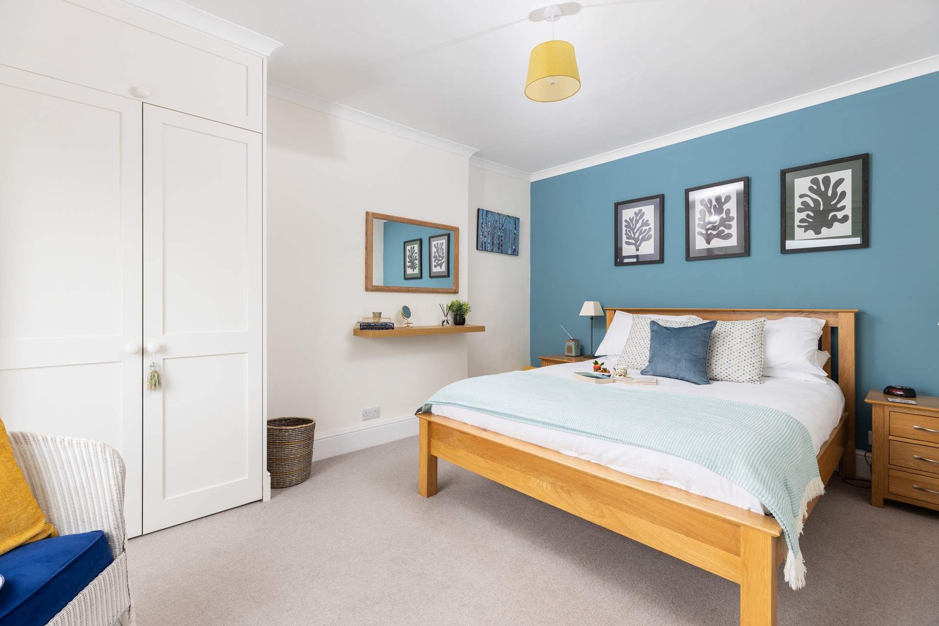 Gorgeous bedroom 1 has a comfy king-size double bed.