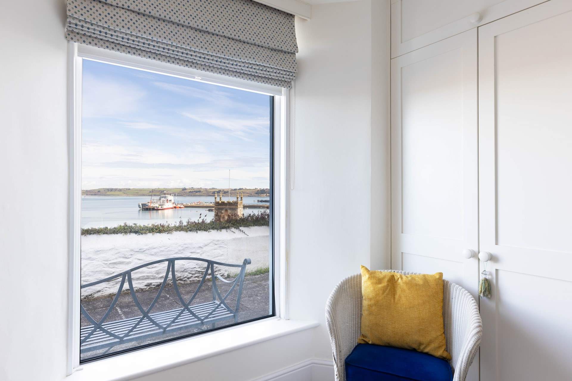 What a view from the ground floor bedroom. 