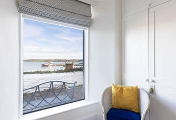 What a view from the ground floor bedroom. 