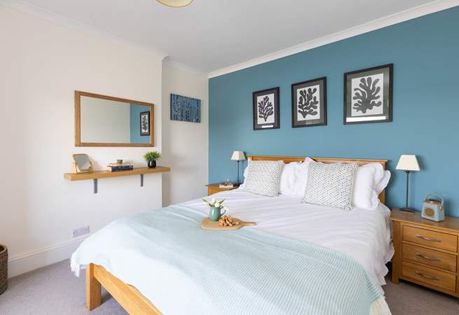 Calming blue tones for a restful nights slumber. 