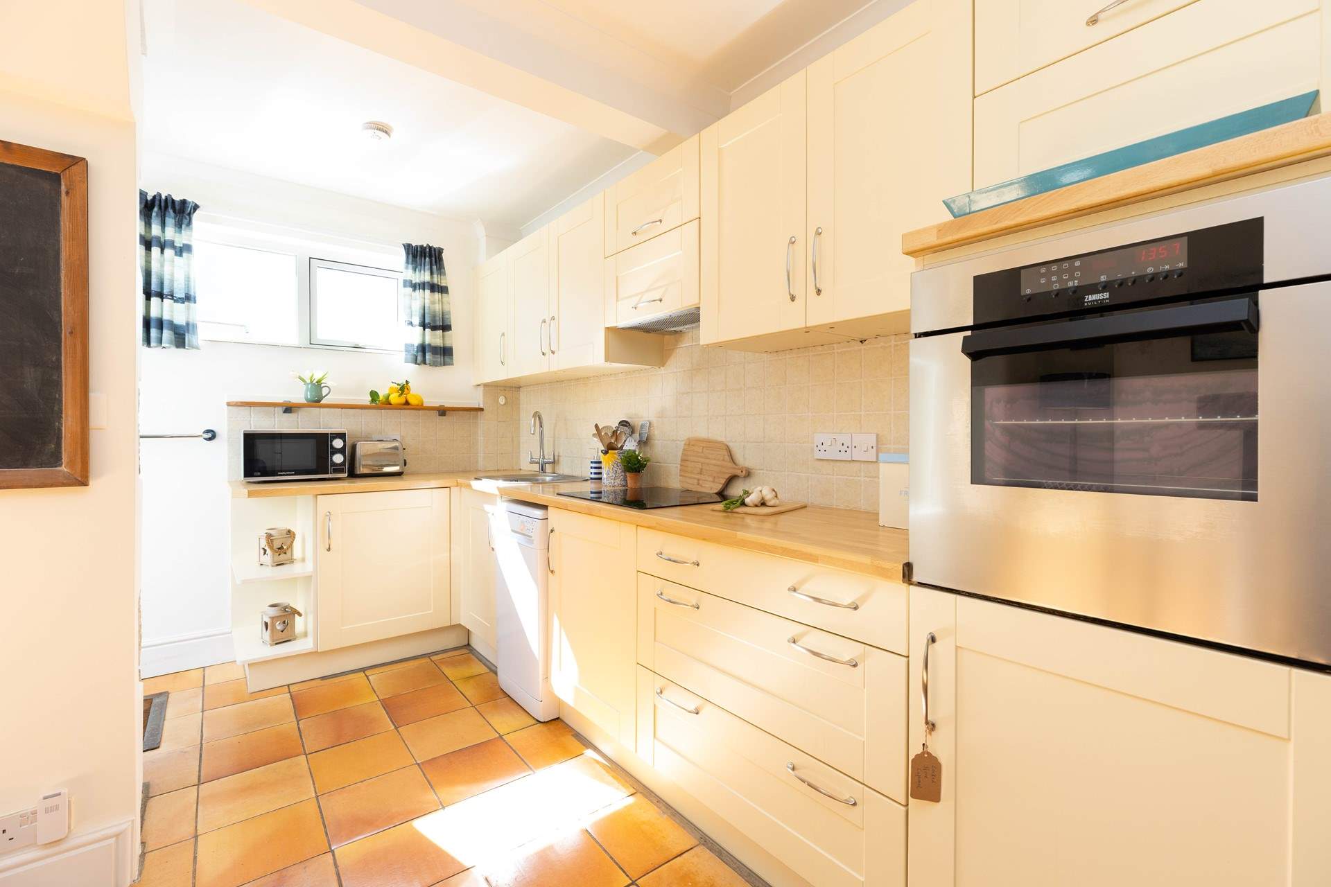The kitchen has everything you might need for a feast. 