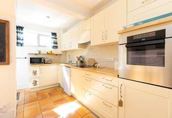 The kitchen has everything you might need for a feast. 