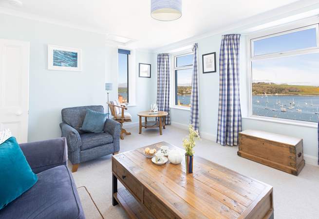 All the seats in the sitting-room boast a view. 