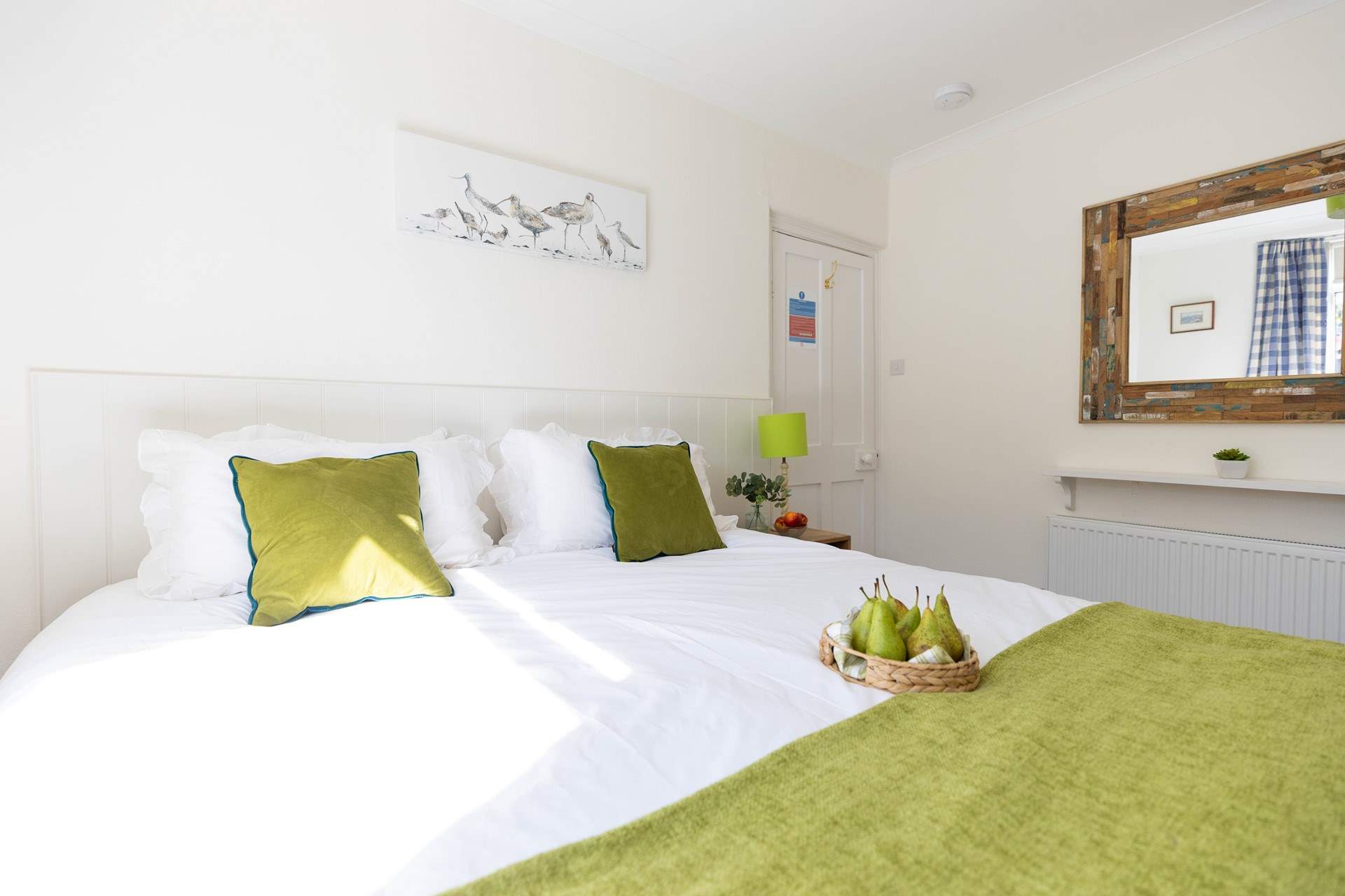 The bedroom on the first floor can be a super-king or two single beds (Bedroom 2). 