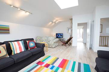 The large first floor sitting-room is comfortable for all the family.