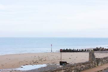 This sand and shingle beach is just across the road from Sea Spray.