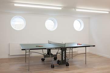 All will enjoy the games-room with table-tennis table on the lower ground floor.