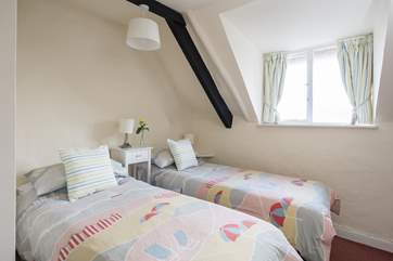 Bedroom 2 has a five-foot 'zip and link' bed, which splits to create twin two foot, six inch beds.