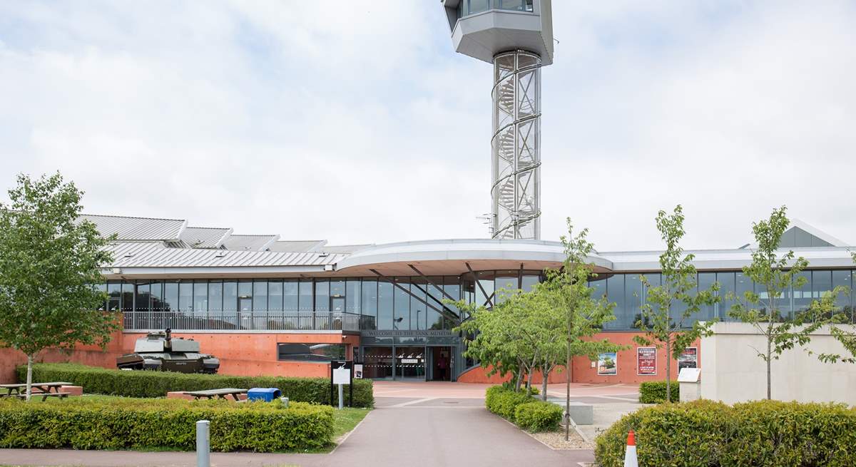 Bovington Tank Museum, home to the world's best collection of tanks, is seven miles from the cottage.