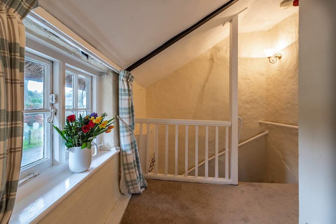 This is the view towards the top of the stairs.