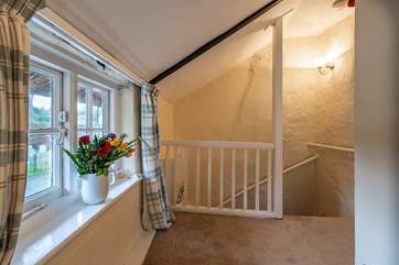This is the view towards the top of the stairs.