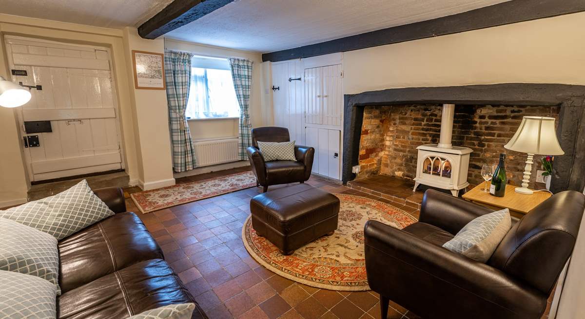 Sit back and relax in the sitting-room which has a gorgeous original inglenook fireplace with a delightful wood-burner effect gas stove.