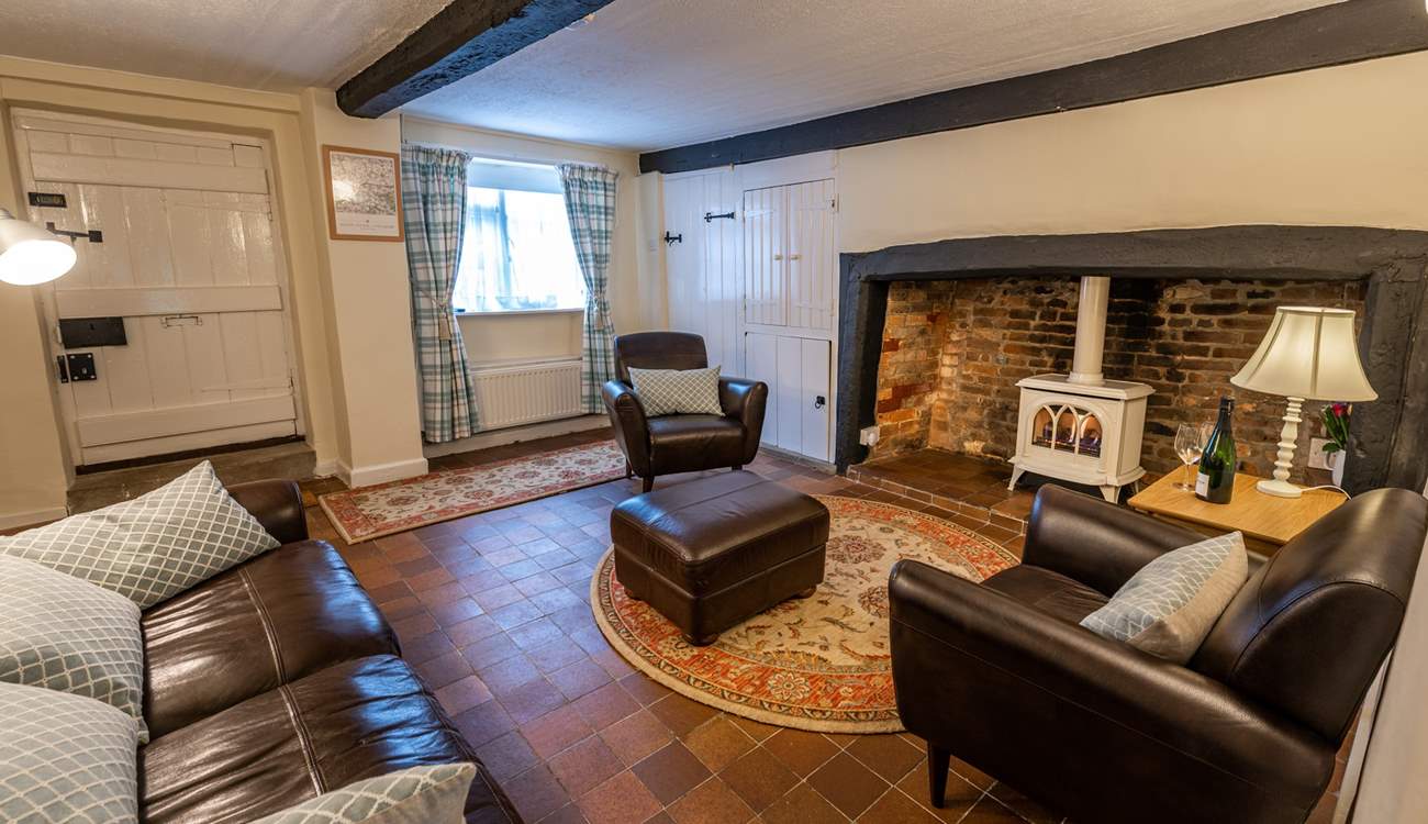Sit back and relax in the sitting-room which has a gorgeous original inglenook fireplace with a delightful wood-burner effect gas stove.