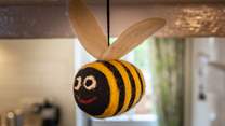 Bee careful to not bump your head on the low lintels! These super sweet bees will help to remind you to take care.