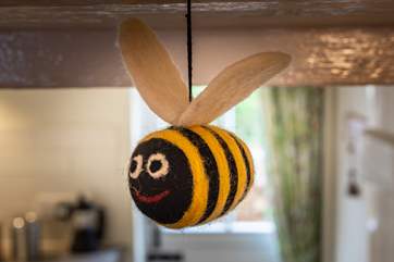 Bee careful to not bump your head on the low lintels! These super sweet bees will help to remind you to take care.