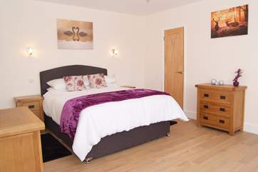 This is the king-size double bedroom on the first floor. Again this room has the most wonderful views.