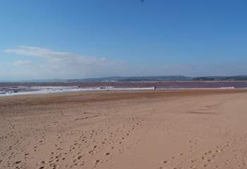 East Devon has some wonderful beaches - this is sandy Exmouth - stretching all along the World Heritage Jurassic Coast.