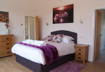 The master bedroom has its own en suite facilities.
