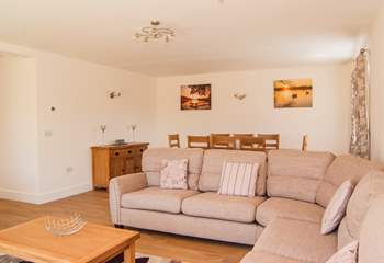 There is plenty of comfortable seating for you all